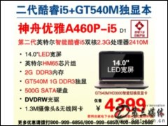 ۃ A460P-i5D1(Intel Core i5-2410M/2G/500G)Pӛ